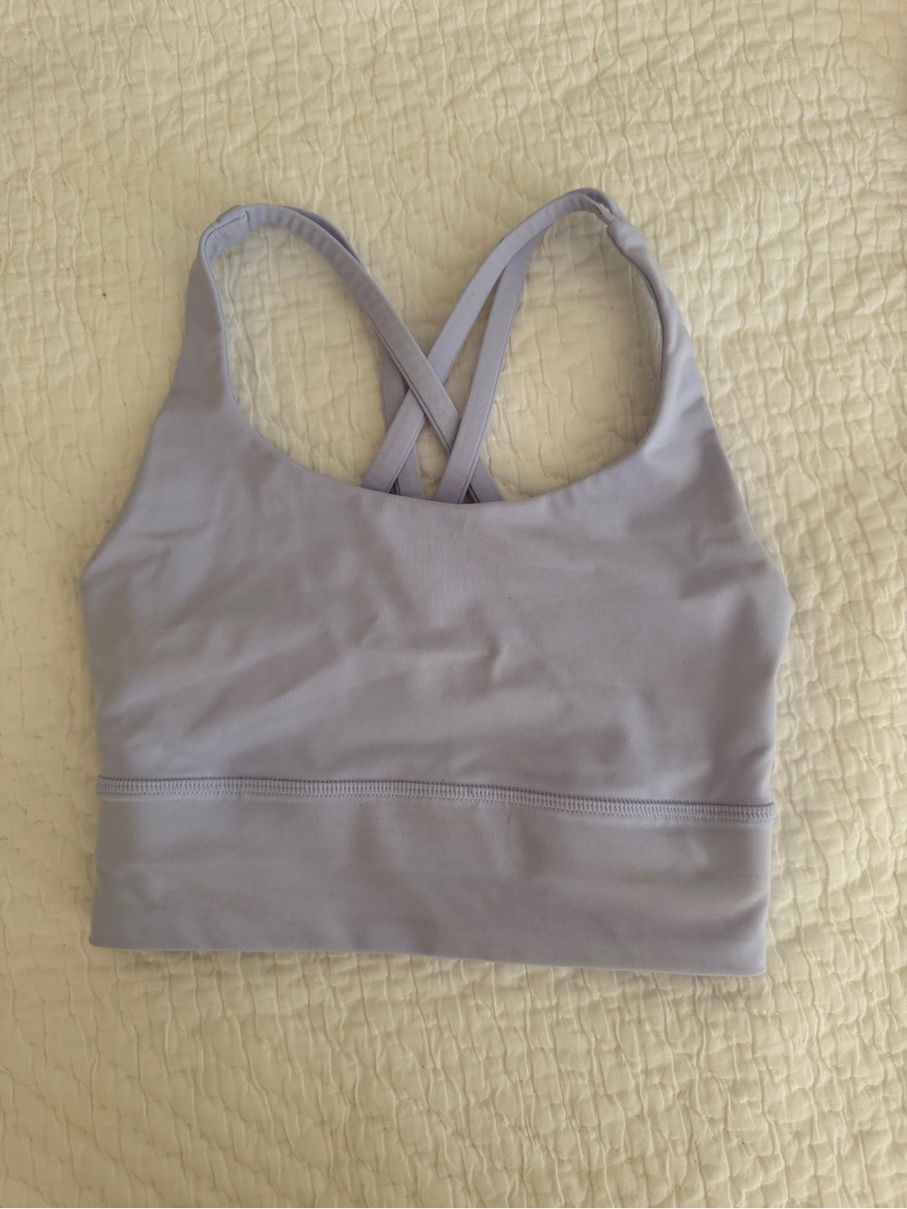 Lululemon longline bra in baby blue